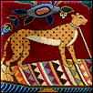 Pictorial mughal carpet